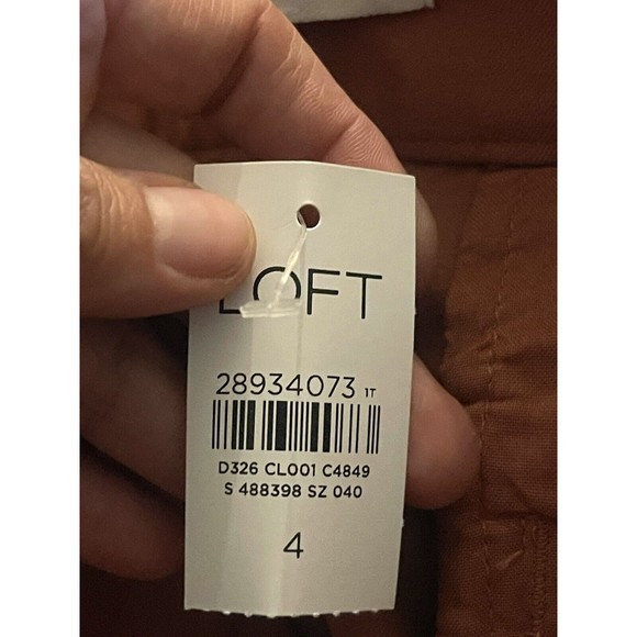 Loft Womens Shorts Size 4 The Riviera 4" Inseam Mini Short Pockets Mid Rise - Picture 6 of 13